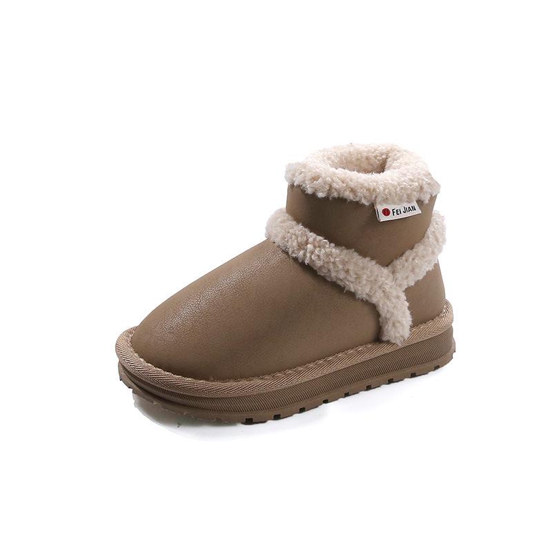 2024 Winter-Schneestiefel für Kinder – Warmer Samt, Kurzer Stil für Jungen & Mädchen, Kleinkind Outdoor Baumwollschuhe