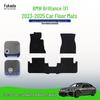 Tapetes de Chão de Nylon para Carro BMW iX1 (Preto, Resistente à Sujeira) para Modelos 2023-2025