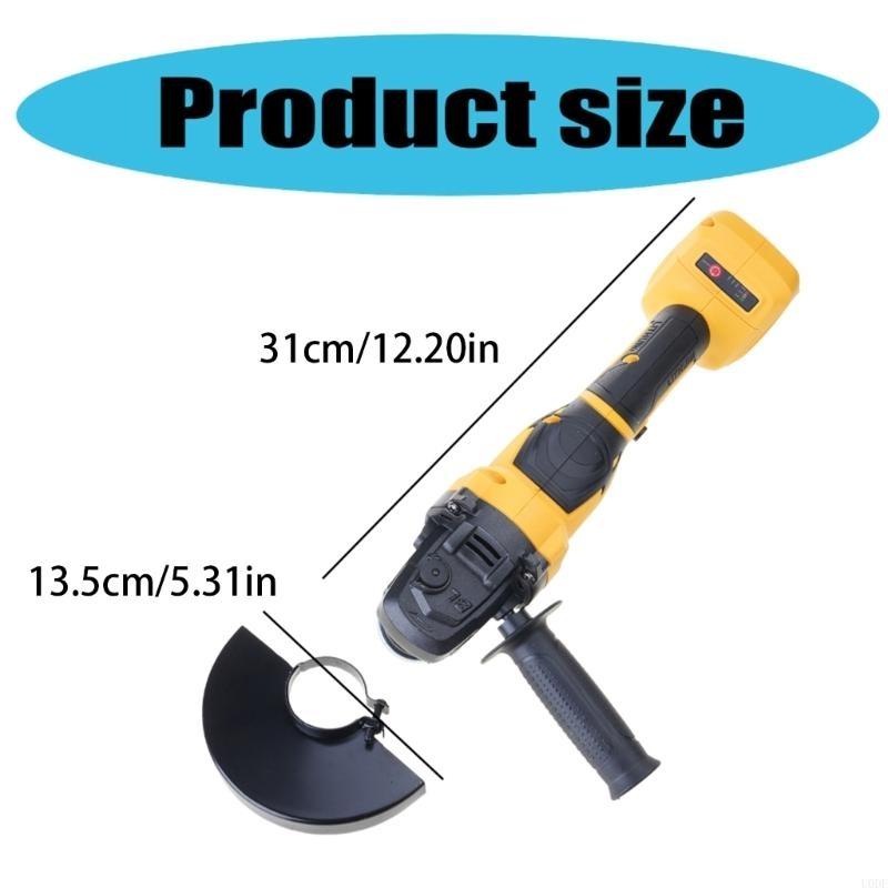 Cordless Angled Grinder Brushless Motor 3 Adjustable Speed 10000RPM Metal Cutting Machine for Professional Use