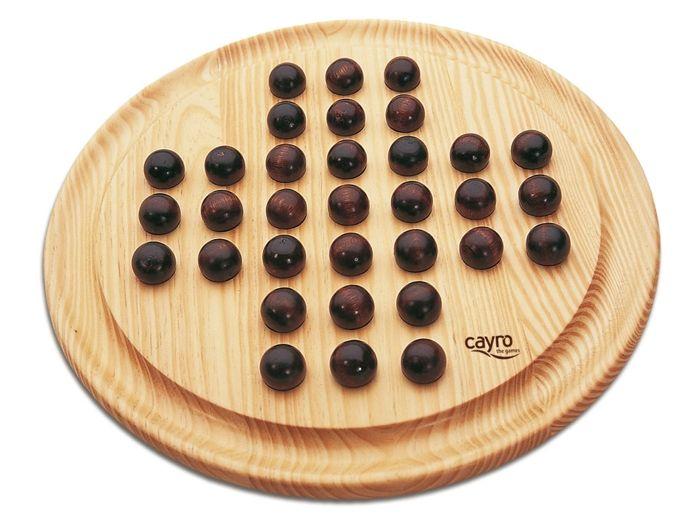 Jeu De Plateau - CAYRO - 630 - Solitaire En Bois - Age Minimum: 5 Ans - Dimensions: 30x4x30 Cm