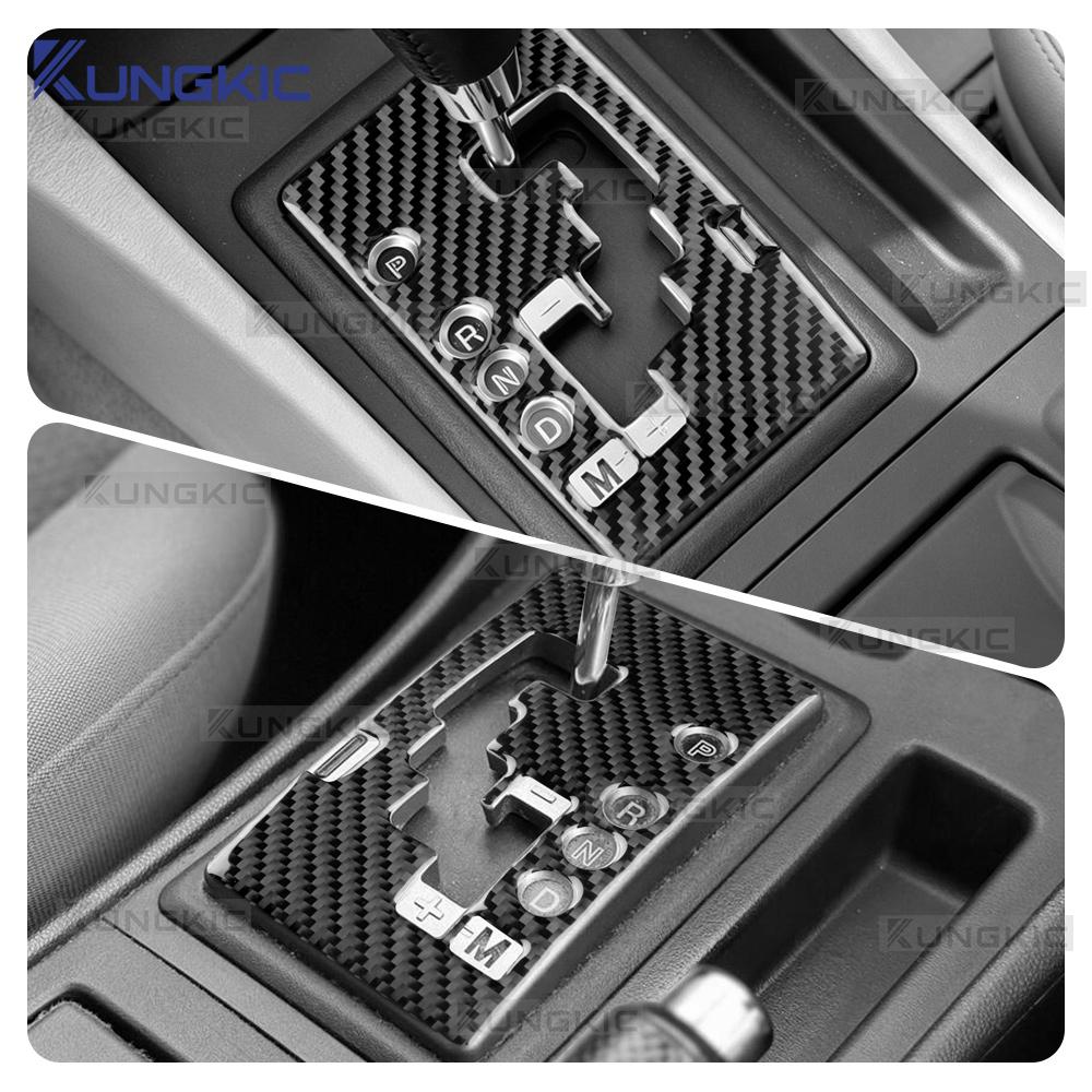 Sticker For Mazda 3 BK 2004 2005 2006 2007 2008 2009 Real Soft Carbon Fiber Gear Shift Inner Frame Trim RHD LHD Car Accessories