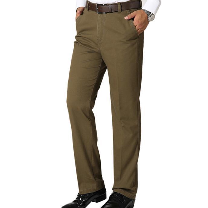 Buy Men's Casual Comfortable Pants Straight Commercial Affairs Authentic Pants at affordable