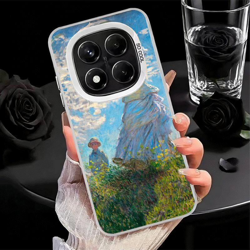 Claude Monet Oil Painting Soft Phone Case for Xiaomi Redmi Note 13 14 15 Pro Plus 12S 12 11S 11 11T 10S 10 Shockproof Cover Back