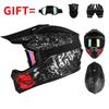 Off-Road Motorcycle Helmet ABS Full Face Dirt Bike With Visor Mask Gloves DOT Certified