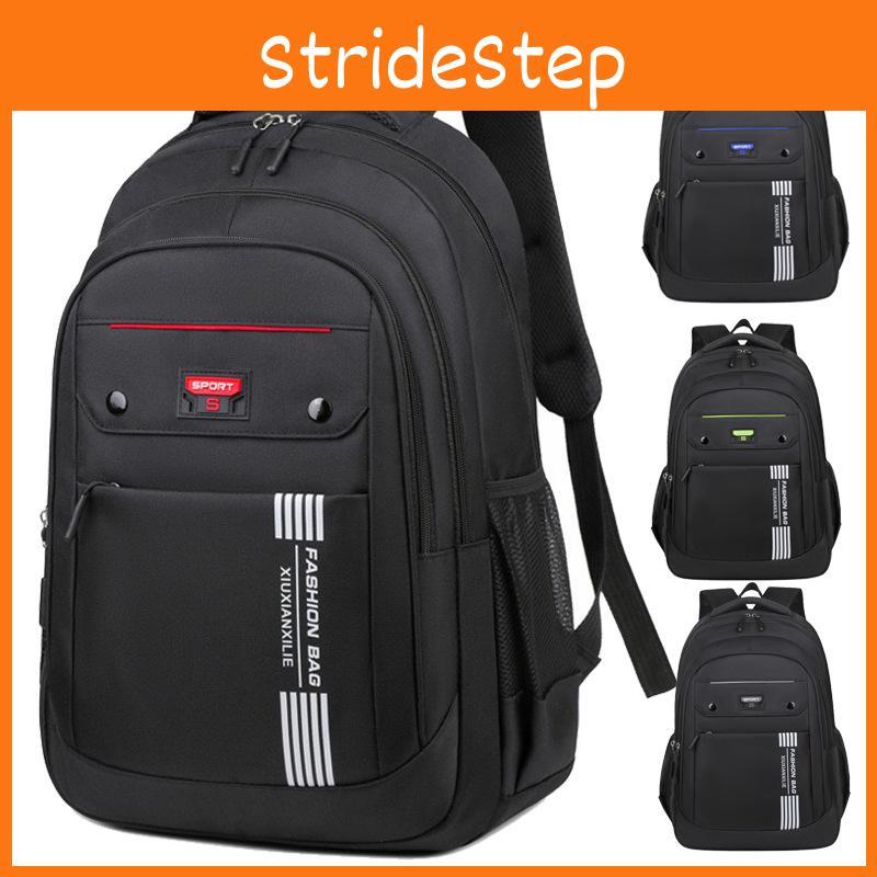 Student And Versatile Travel Backpack With Contrast Stripes For Use Leisure