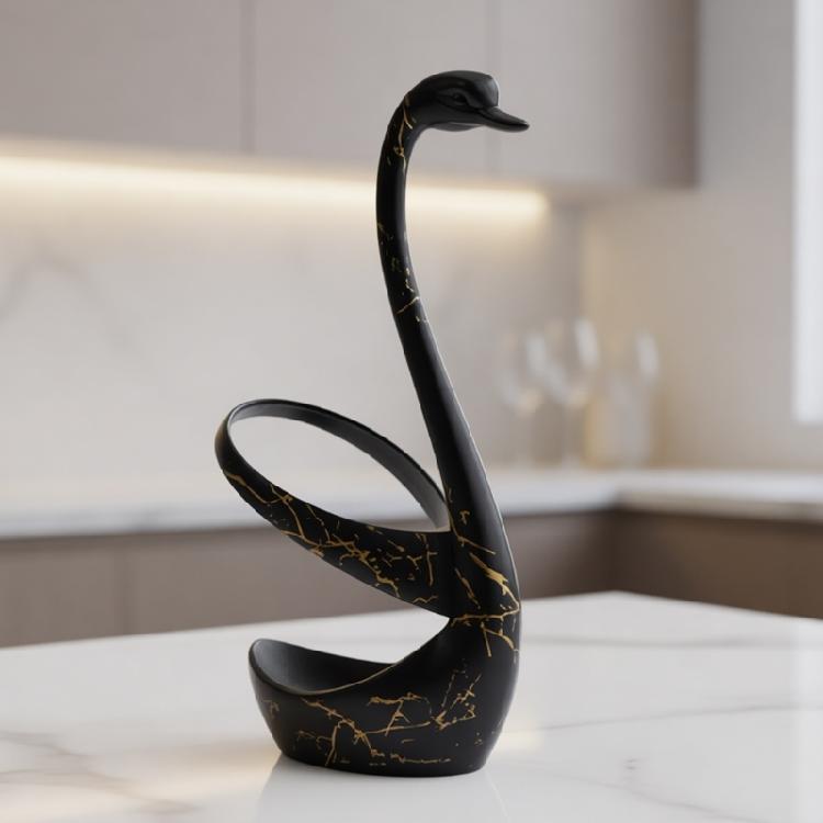 Bellissimo Poggia Cucchiaio in Acciaio Inossidabile a Tema Cigni Supporto per Stoviglie Portautensili da Cucina Per Uso Domestico e Ristorante