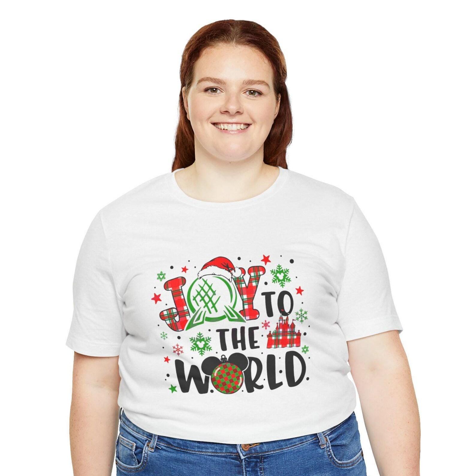 Joy to the World Christmas Tee: Unisex Holiday Graphic Shirt 2XL