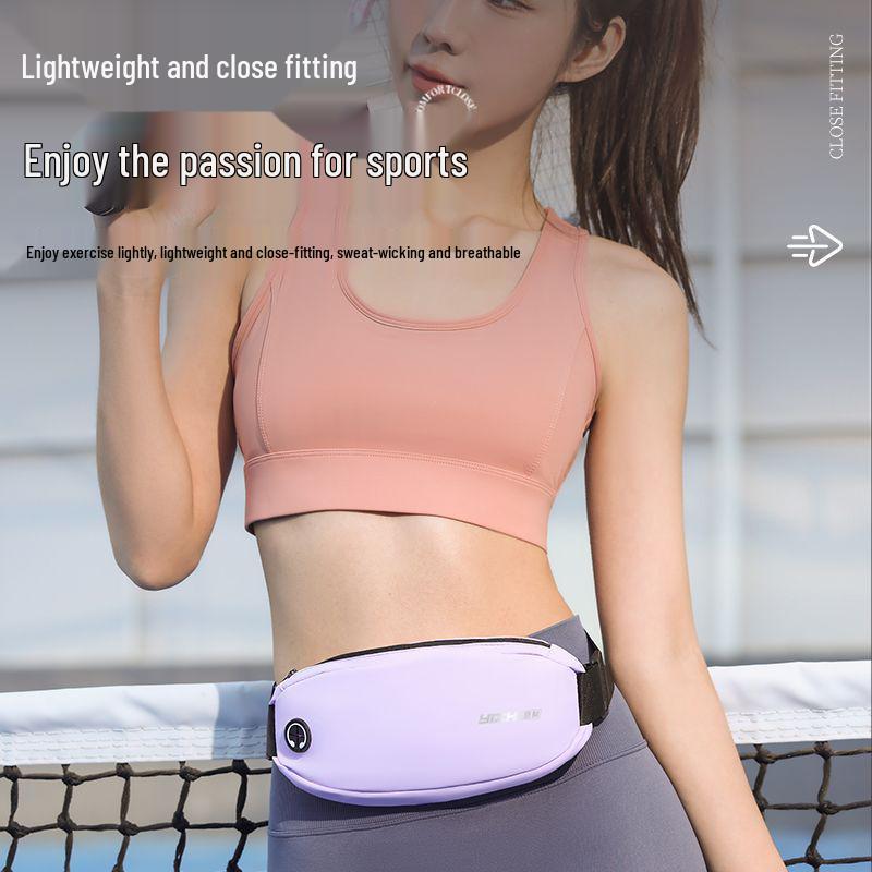 Women's Waterproof Running Waist Pack - Large Capacity, Invisible Storage for Outdoor Fitness & Travel