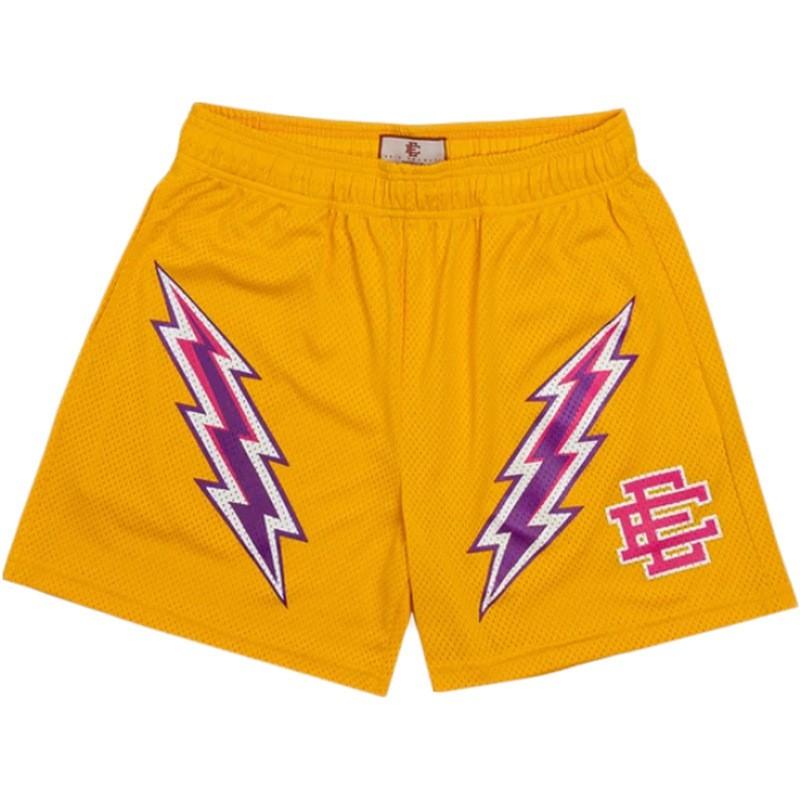 Eric Emanuel EE Herren Mesh Fitnessshorts Atmungsaktiv Jogging Training Lässige Sportbekleidung