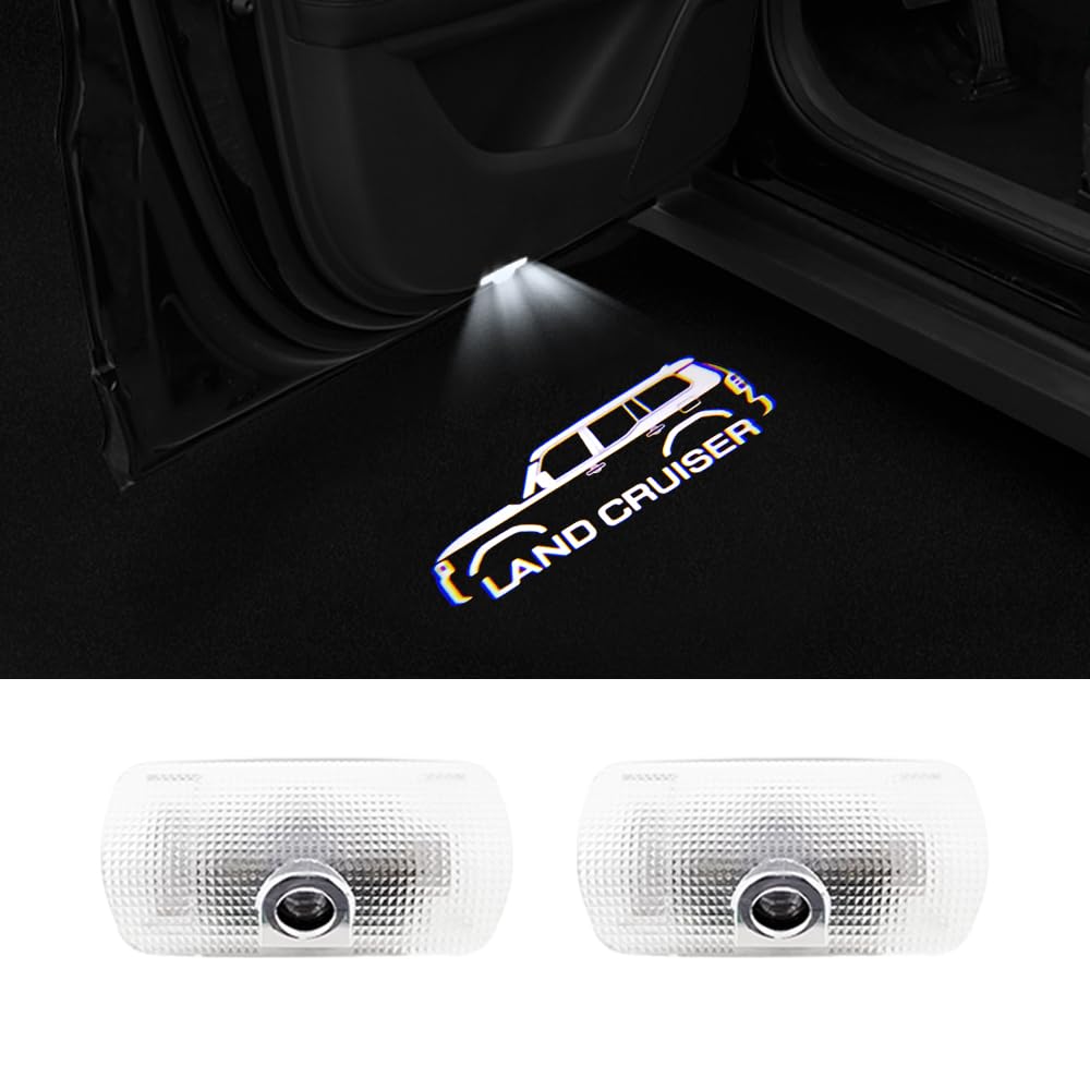 Courtesy Light for Courtesy Land Cruiser 250 LED Logo Projection Courtesy Door Set of Tools Compatible with Land Cruiser 250 Land Cruise 250 Cars,