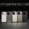 For iPhone 17 Pro Max PC Phone Case Corrugated Textured Protective Back Cover