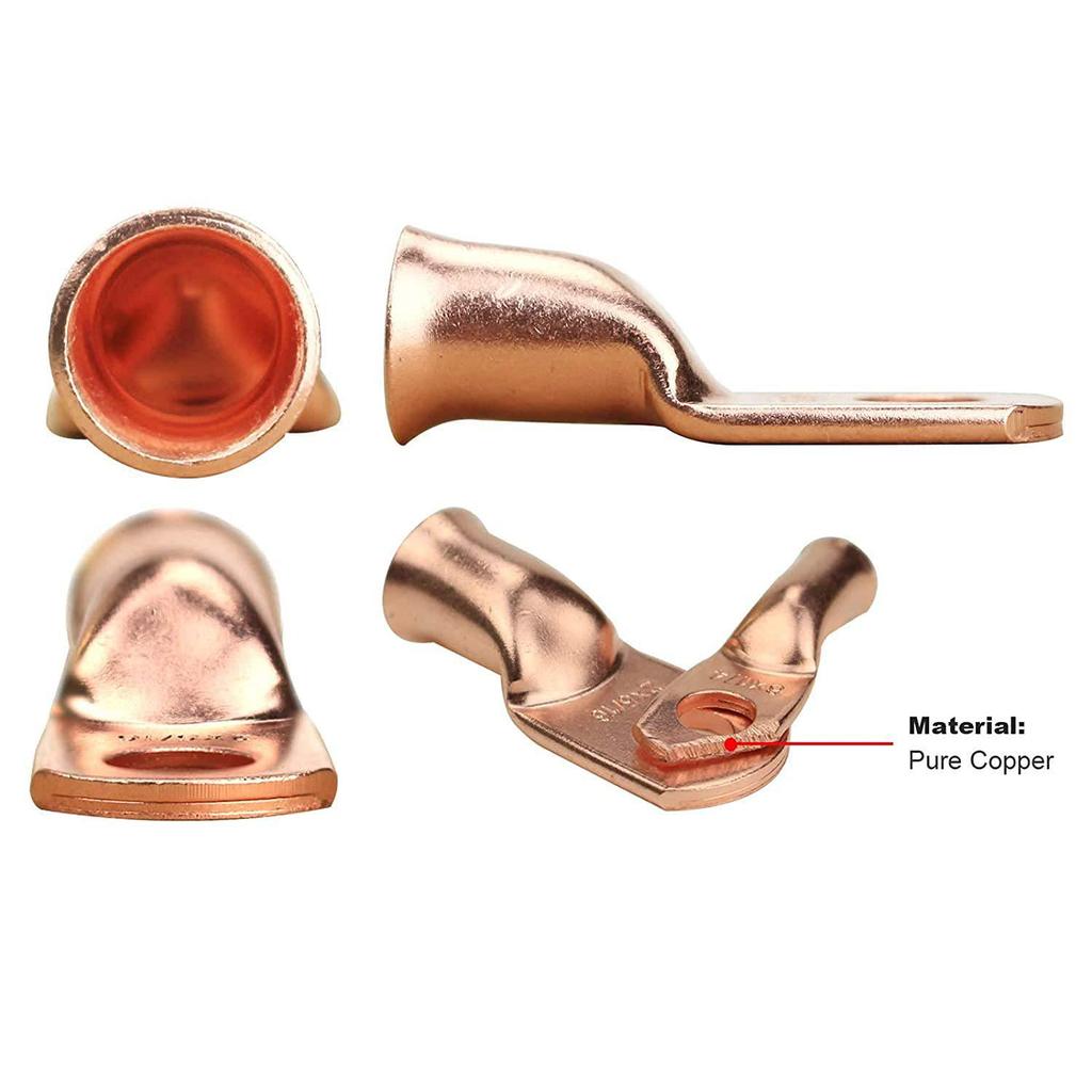 Cross-Border AWG Gold Copper Battery Terminal Connector Ring Cable