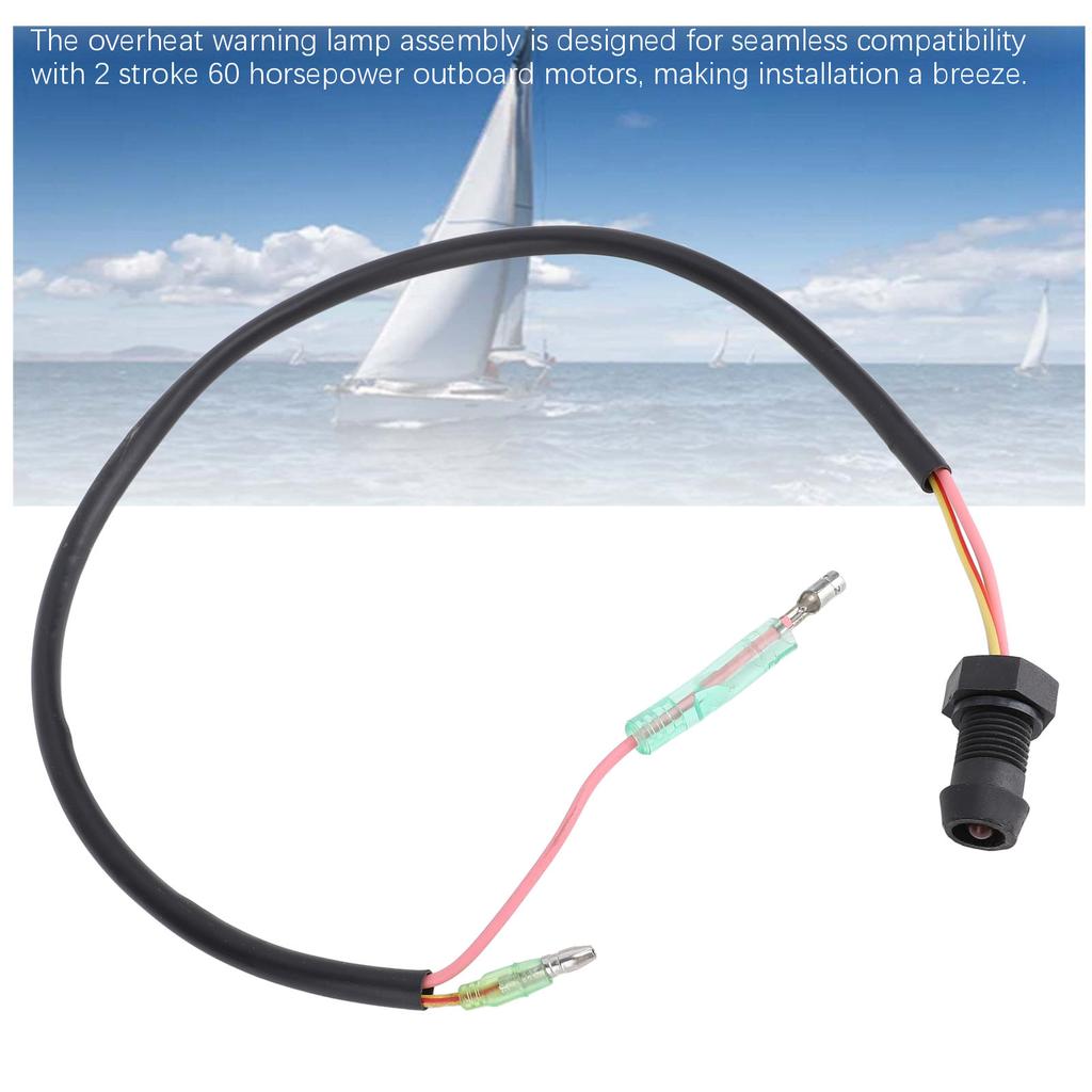 Overheat Warning Lamp Assembly 6H4 85411 00 Outboard Motor Alarm Warning Light for 2 Stroke 60HP Outboard Engine