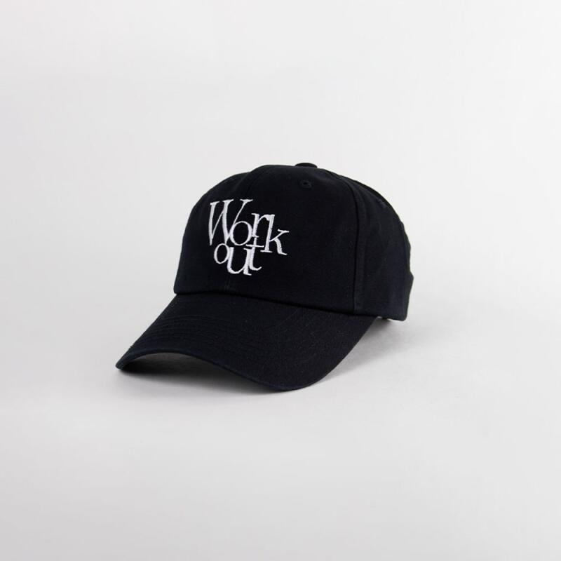 

Workout embroidery daily cap, picnic fishing camping hat white