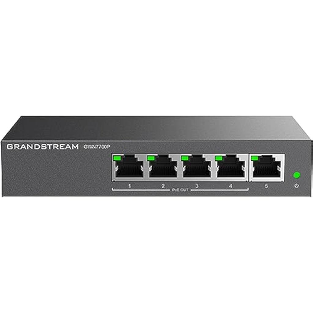 Grandstream GWN7700P Unmanaged Network Switch 5-Port 4-PoE