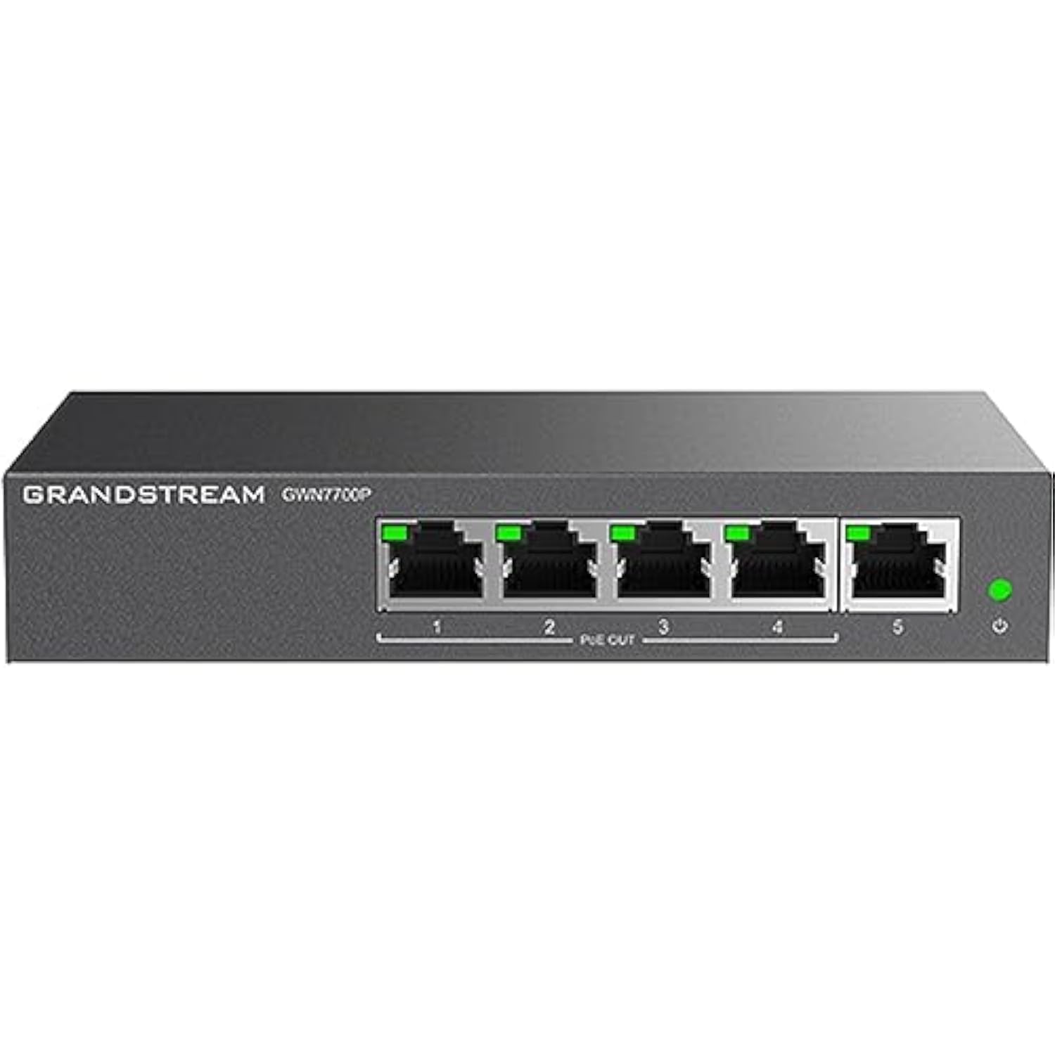 

Некерований мережевий комутатор Grandstream GWN7700P 5-портовий 4-PoE чорний