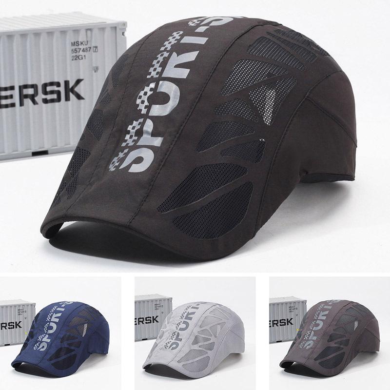 Hat Men'S Summer Cap Breathable Sun Cap Outdoor Sunscreen Shade Baseball Cap Men