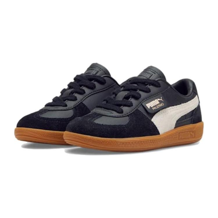 (PS) Puma Palermo Leather 'Black Feather Grey Gum' Kids' 397276-03
