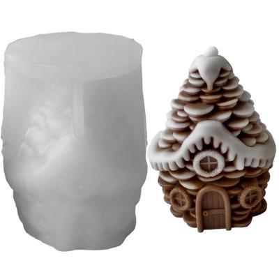 Kiefernzapfenform Silikonform für handgemachte Kerzen-Seifenherstellung Weihnachtsthema Kerzen Silikonform für Epoxidharz