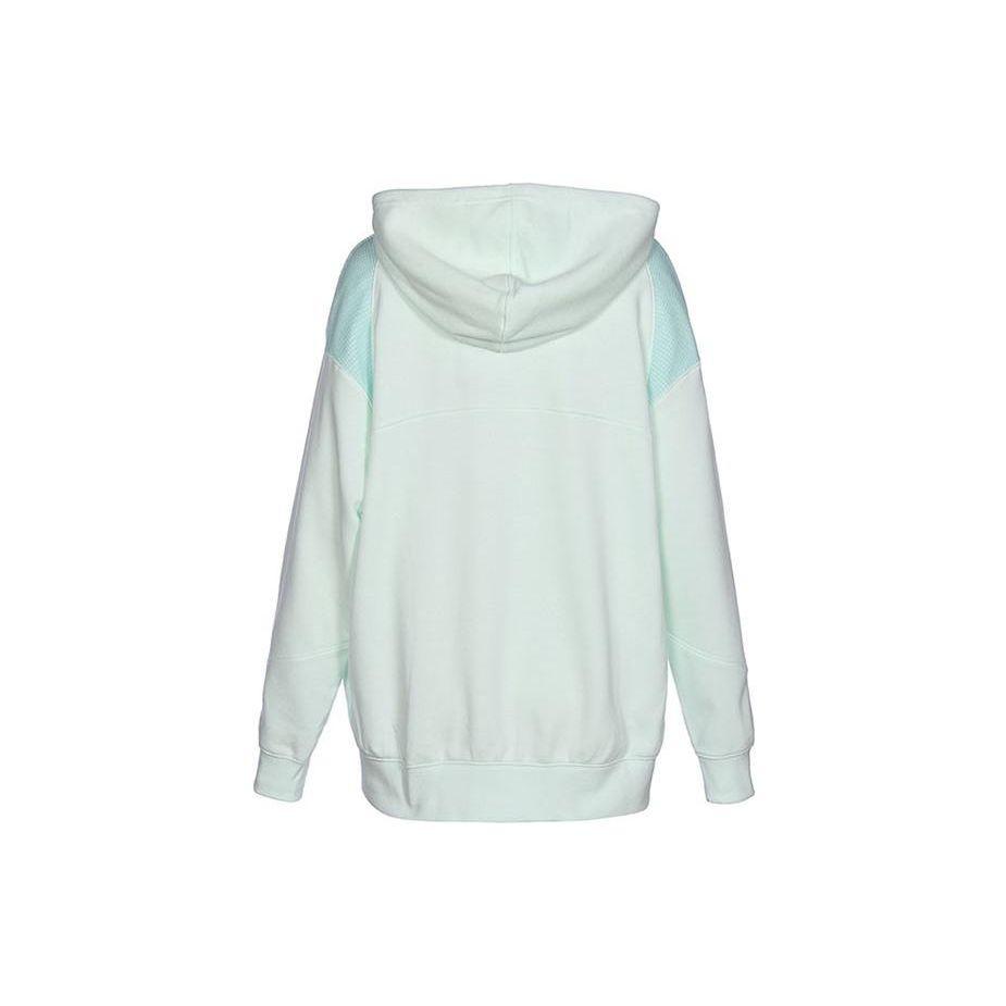 Nike Alphabet Print Knit Hoodie Women Tops Green DM6060-394