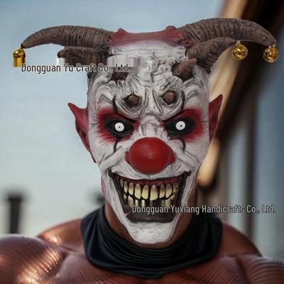 Mască de Latex Diavol Cloun Horror pentru Mascaradă Halloween Cosplay