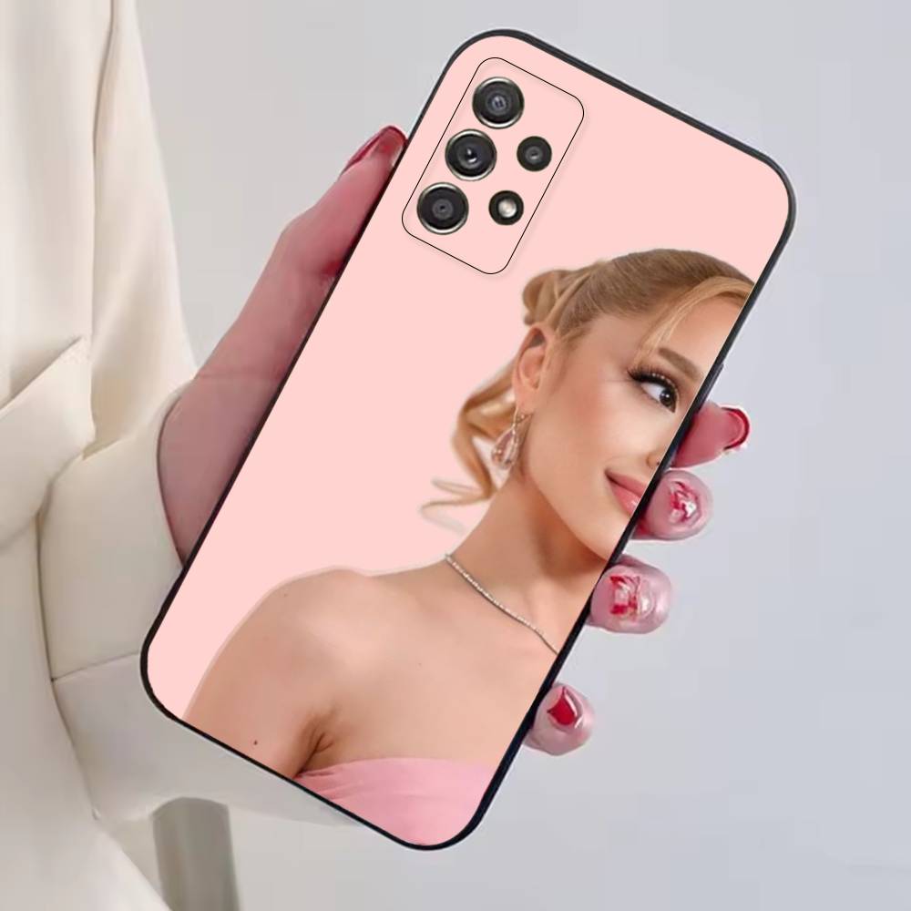 Singer A-Ariana Grande Phone Case For Samsung S25,S24,S21,S22,S23,S30,Ultra,S20,Plus,Fe,Soft Silicone Black Cover