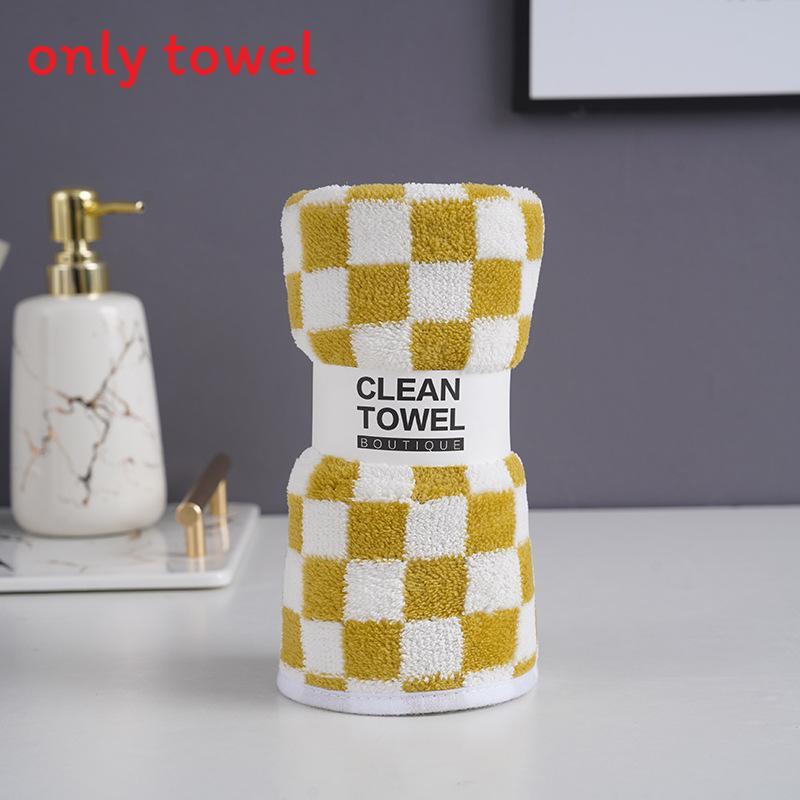 Coral Fleece Face Towel For Home Use Thick Absorbent Soft Adults Gift Collection