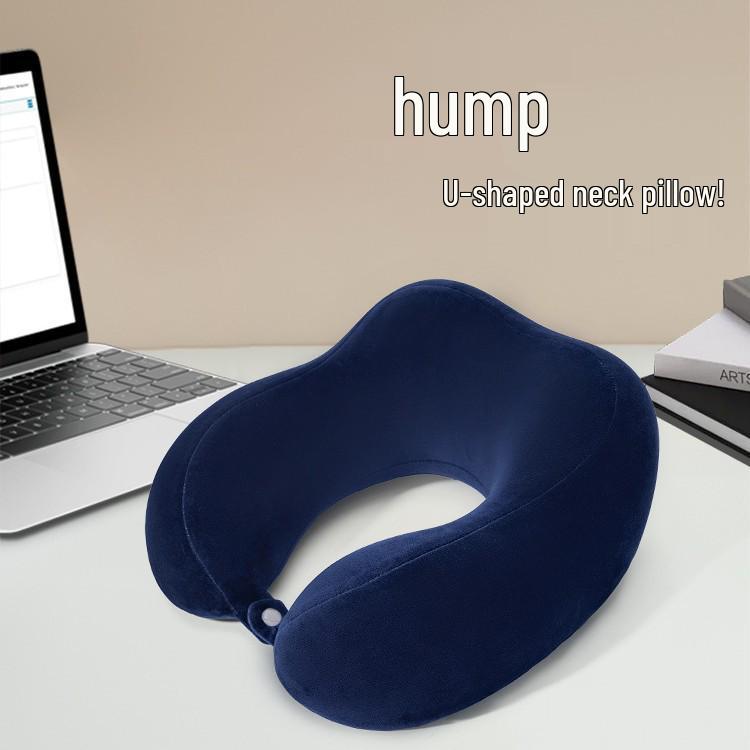 U-Shaped Memory Foam Neck Support Pillow with Custom Logo for Travel and Promotions