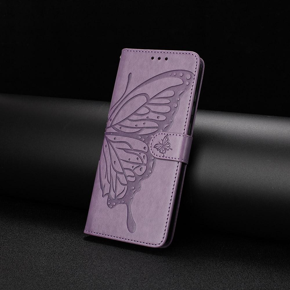 Butterfly Flower Leather Phone Wallet Case Book For Moto G Play Edge G 5G G10 G20 G22 G30 G32 G40 G60 G62 G71S G73 G82 G86 Cover