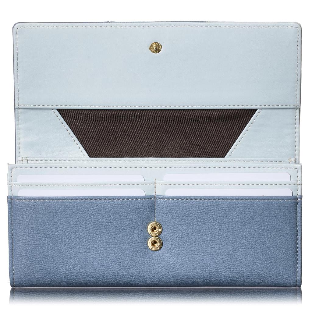 Align Light Flap Only Vertical Easy Holds 40 Includes a Large Coin Perfect as a Blue [VOICE] Women's 3-Color Wallet, Ultra-Lightweight, 200g, Design,