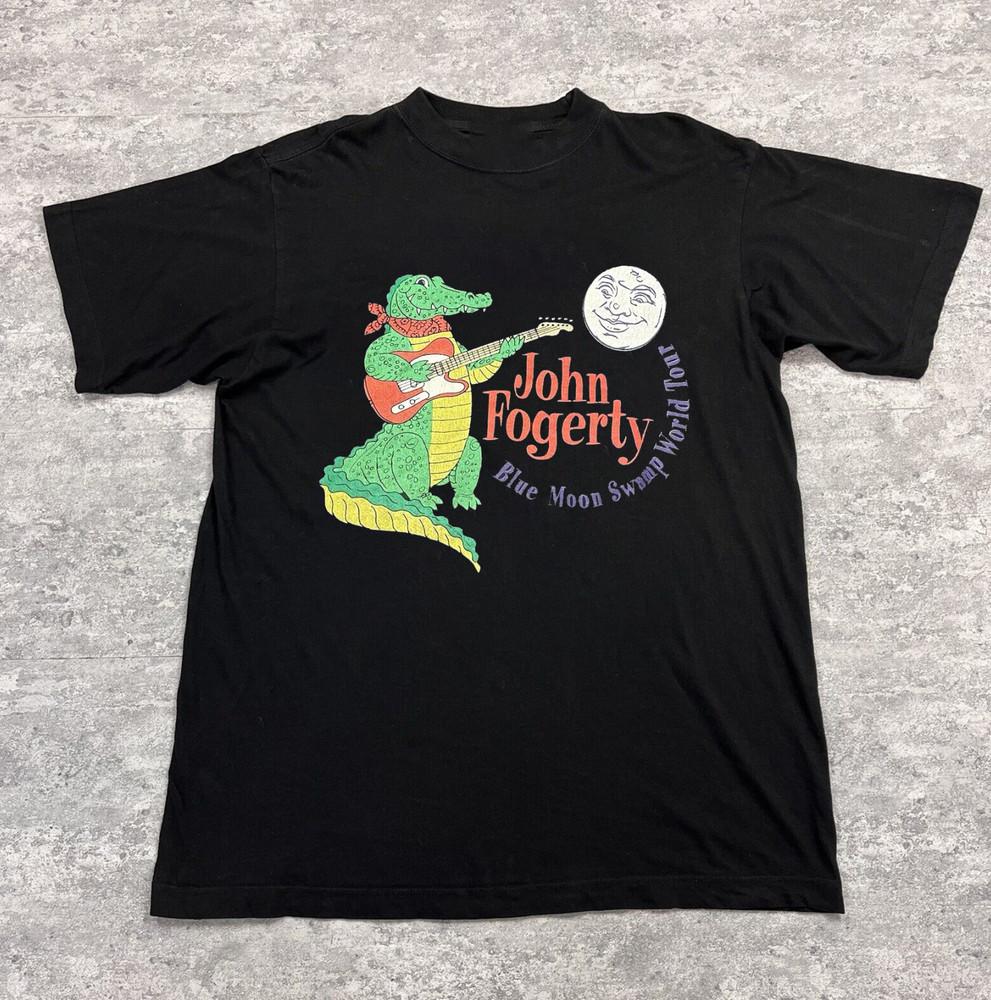 John Fogerty Blue Moon Swamp World Tour Shirt Adult Short Sleeve Unisex T-Shirt L