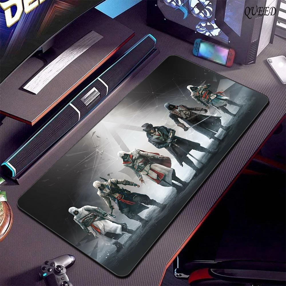 900x400 Large Mouse Pad A-Assassin S -Creed Gaming Mousepad Speed Desk Mat Laptop Gaming Mats For Office Carpet Desk Accessories