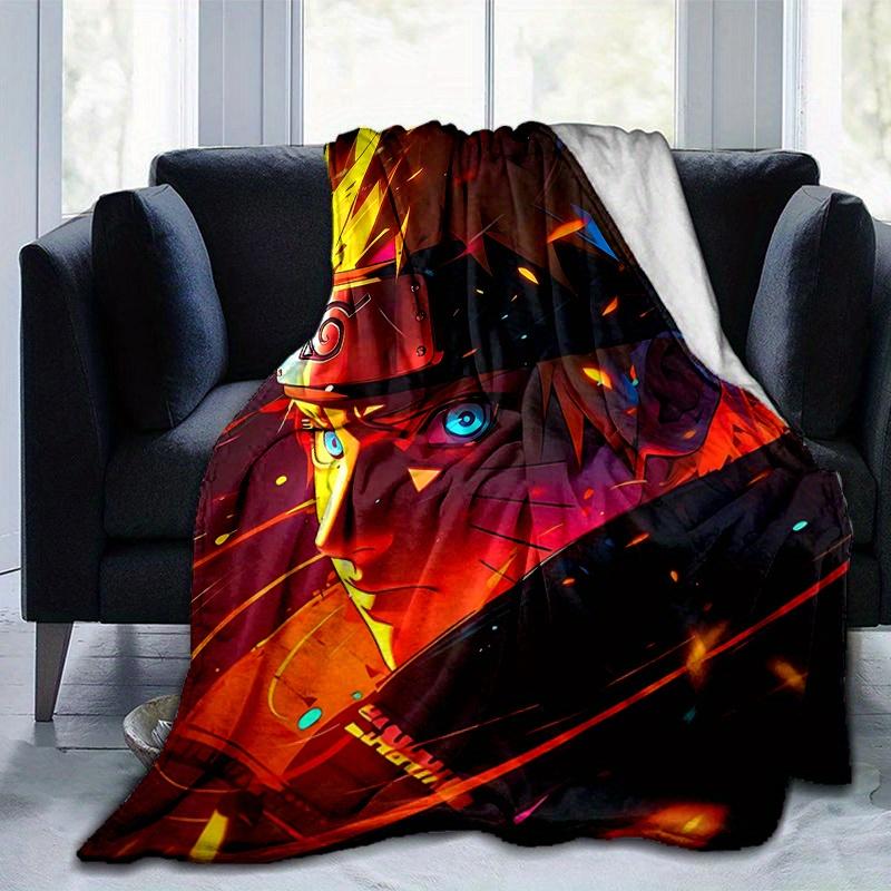 1pc Uzumaki Naruto Blanket Soft Warm Bedding Throw for Room Decor, Living Room, Travel .D104