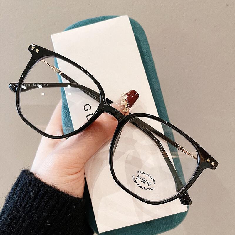 

Korean Oversized Square Reading Eyeglasses Female Male TR90 Ultralight Presbyopic Eyewear Computer Blue Lightweight Blocking Glasses 0