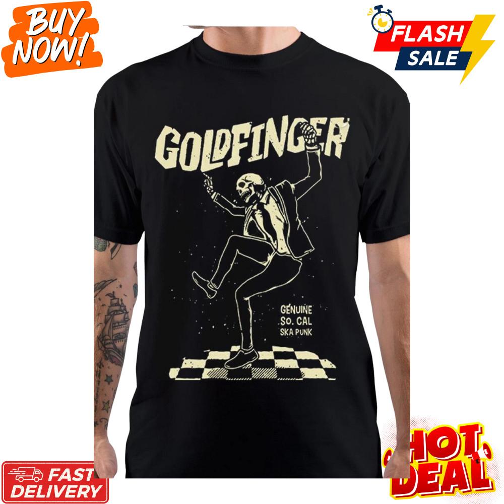 Hot Goldfinger Band Inspired Short Sleeve Heavy Cotton Unisex T-Shirt S-5XL Unisex T-Shirt XXL