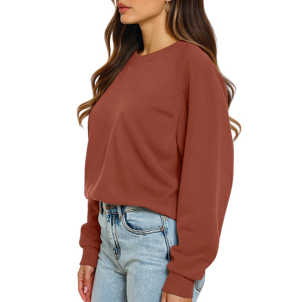 Sweatshirts For Women Oversized Crewneck Fleece Pullover Long Sleeve Tops Comfy Fall Winter Fashion Outfits