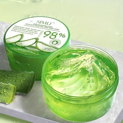 Aloe Vera Gel 300 g Feuchtigkeitsspendendes, beruhigendes Gel. Feuchtigkeitsspendende Creme zur Verjüngung des Gesichts für Männer und Frauen.