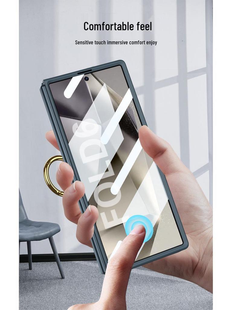 Schlanke faltbare Hülle mit Fingerring für Samsung Galaxy Z Fold6
