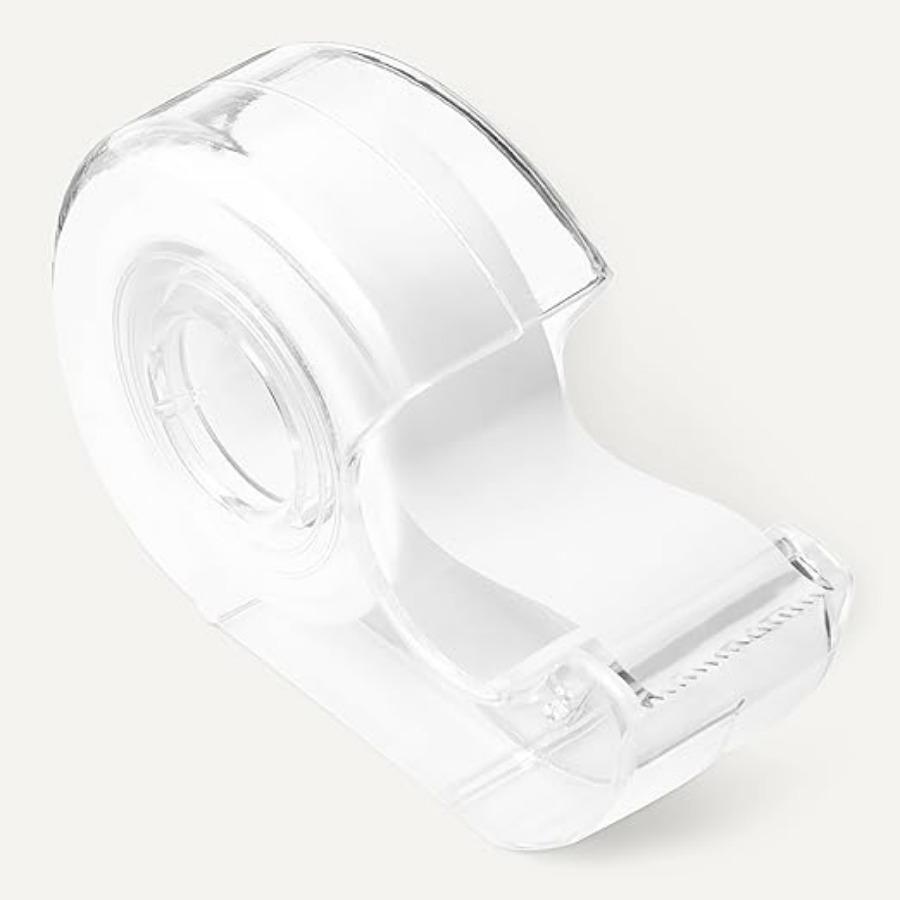 Portable Transparent Snail Cutter, Plastic Mini Iron Tooth Sealer, Stationery Tape Machine, Cutter, Tape Holder