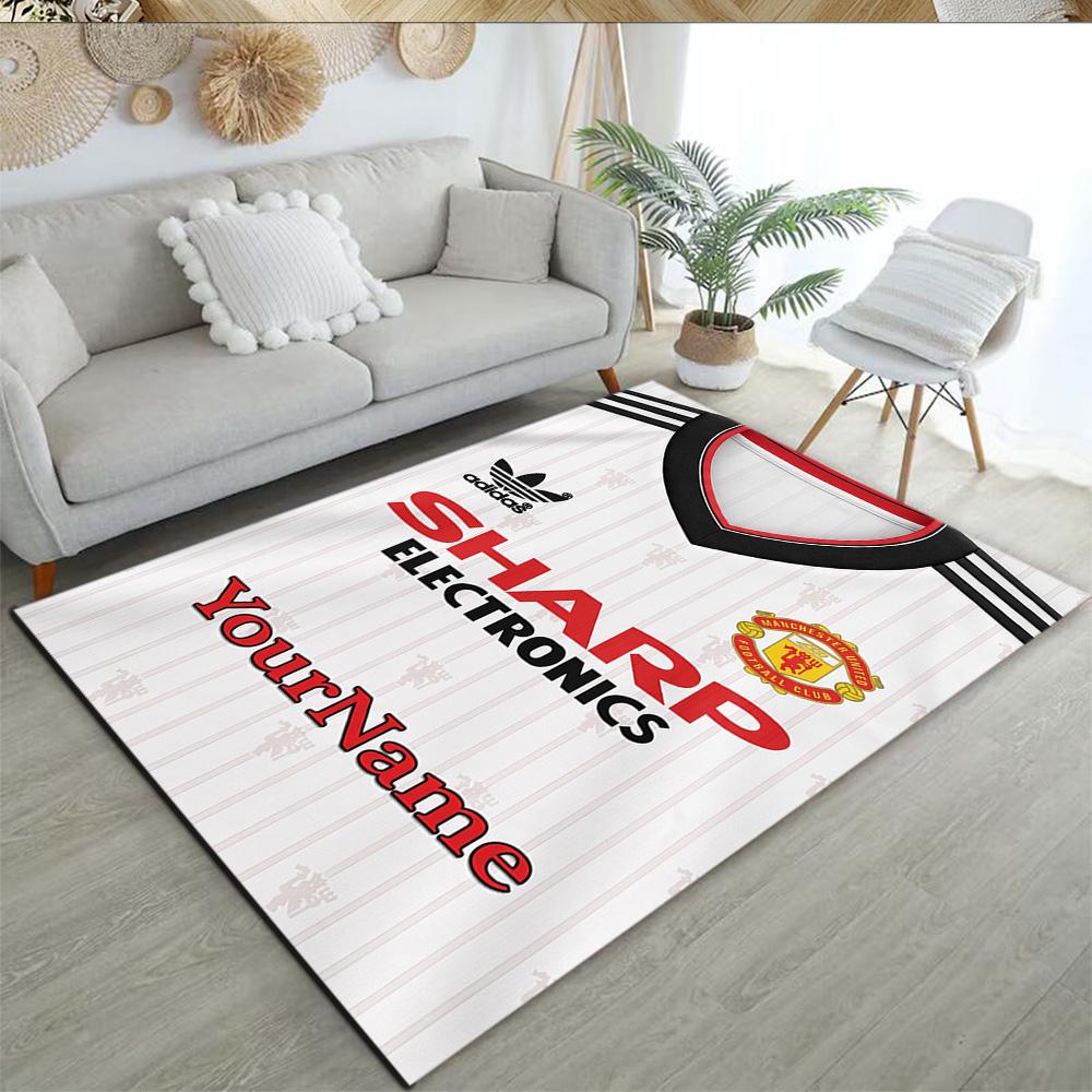Manchester Customizable Name Floor Rug Office Rug Design for Hallway Decorate room Dining Room Kitchen Anti-slip Rug Office home decor