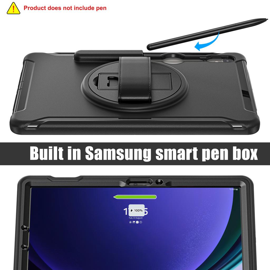 Hülle für Samsung Galaxy Tab S11 11 S10 S9 Ultra 14.6 S8 Plus S7 Fe 12.4 S6 Lite10.4 Robuste Stoßfeste Hülle mit Ständer und Griff