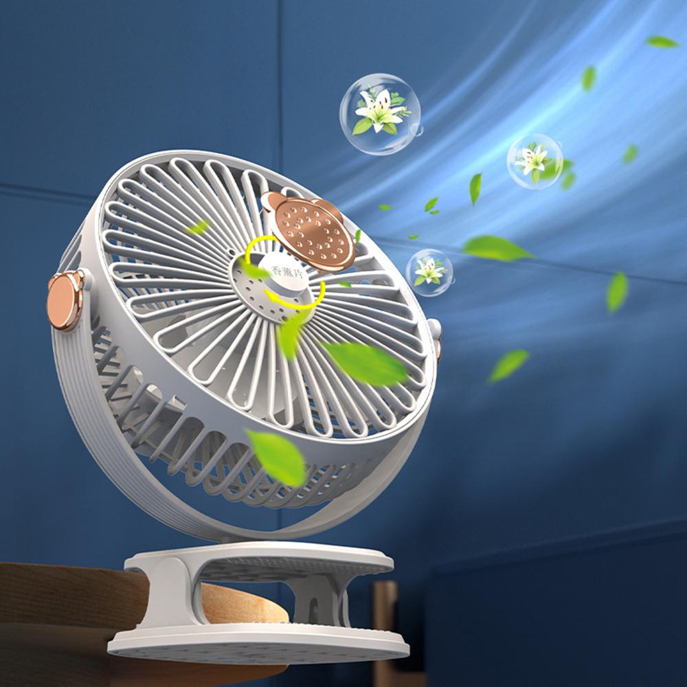 Rotation Desktop Hang Clip Fan Low Noise 3 In 1 Car Cooler Flexible Ceiling Electric Fan  Office
