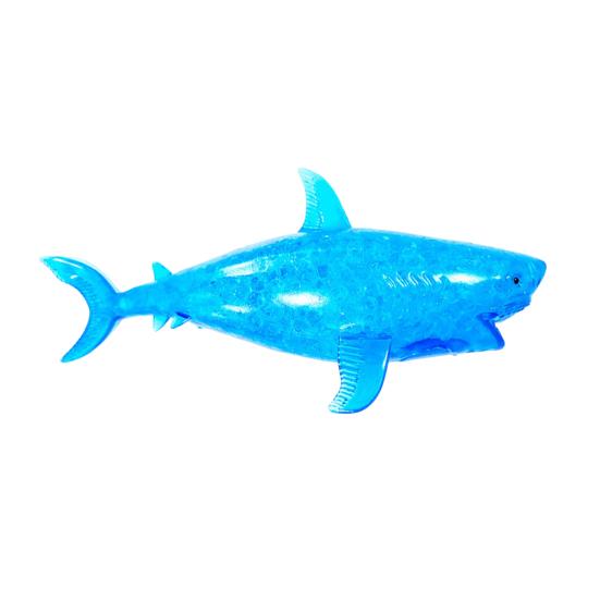Bead-Filled Shark Squeeze Toy Stress Relief Blue Dolphin Sensory Toy Soft Stress Ball Simulation Sea Animal Pinch Fidget
