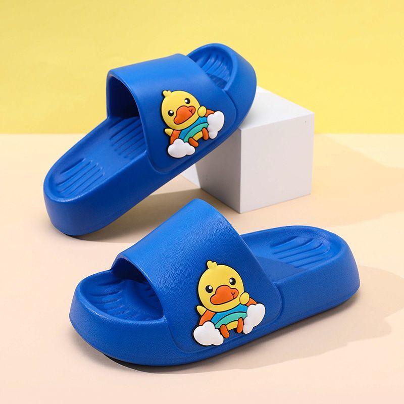 

Желтые очаровательные тапочки-утята для детей, уютные и нескользящие, для дома и улицы 4445 синий