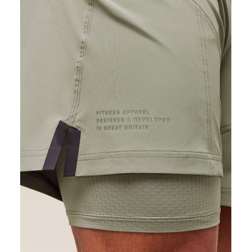 Gymshark Tactical 6  Short Chalk Green A6a8a Ech9