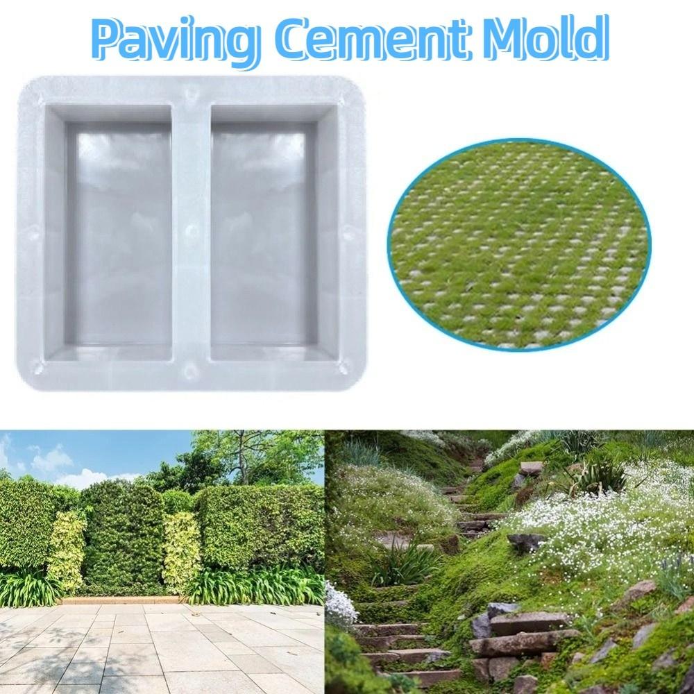 20x10cm Concrete Pavement Mold Reusable Brick Stone Mold Cement Brick Mould  Lawn Patio