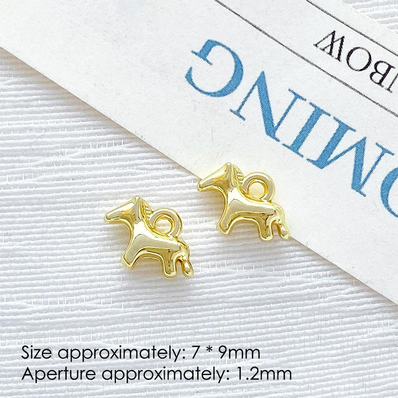 

1Pcs Cute Simple Horse Animal Pendant Charms For Handmade Jewelry Making Necklace Earrings Bracelet Diy Accessories Supplies