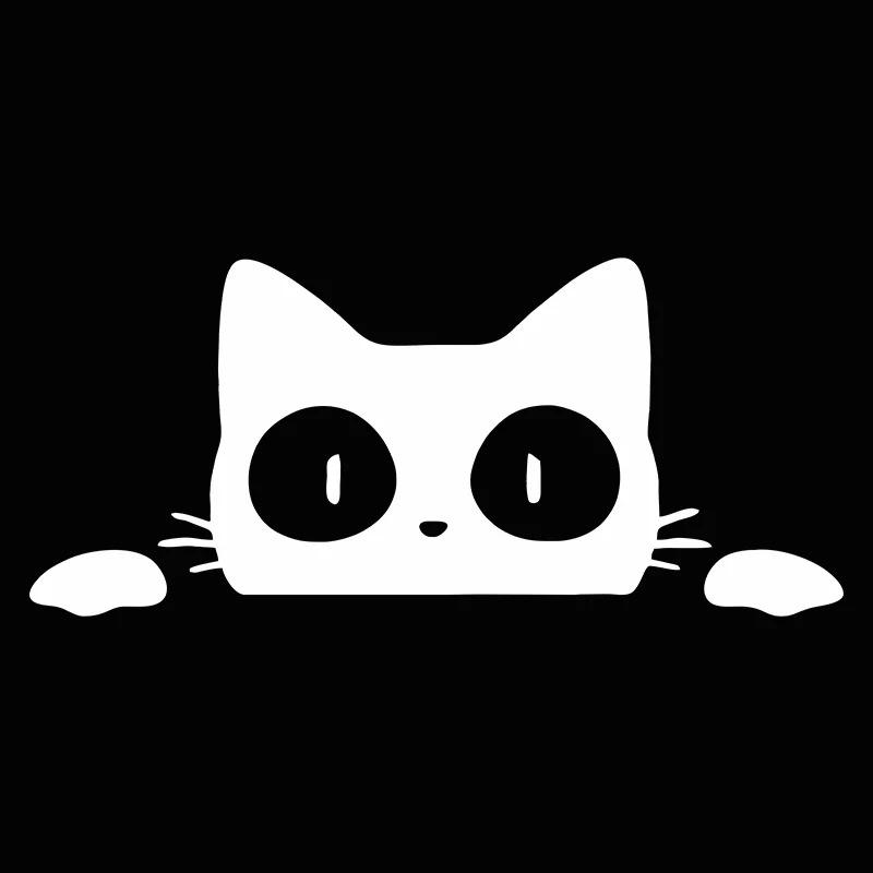 

LYKX Universal Surprise Cat Peeking Car Sticker Funny Vinyl Decal Styling Decoration Accessories 16CM X 7CM