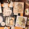 New Product Nostalgic Time Retro Material Paper Sticker Pack Collage High-value Hand Account Material Diy Stickers