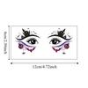 Pumpkin Ghost Skull Halloween Face Tattoo Cartoon Halloween Bat Face Stickers  Enhance Atmosphere